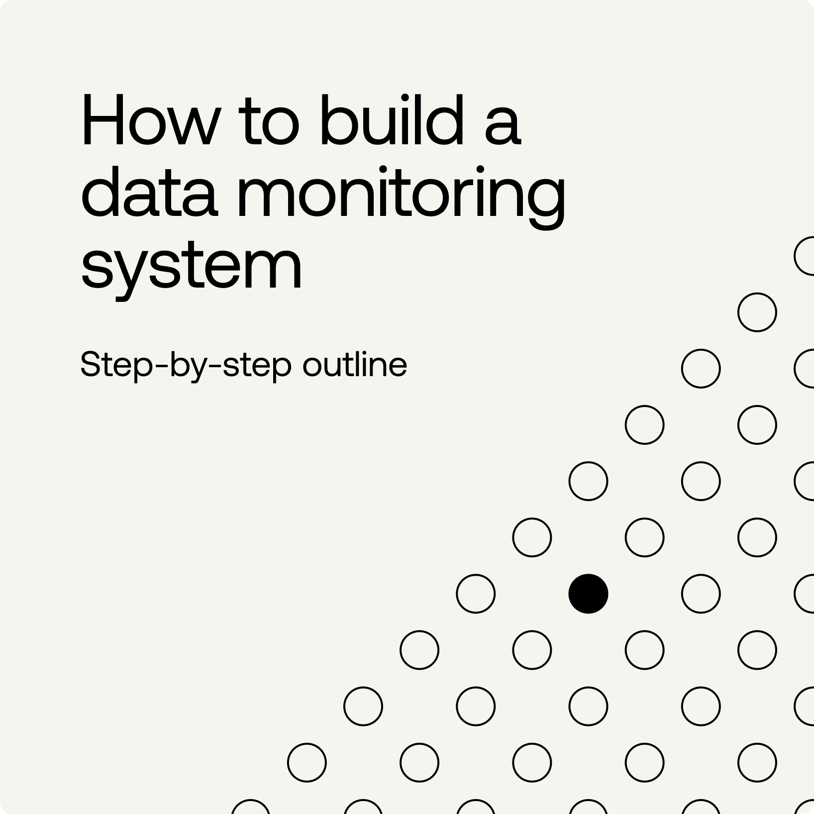 How to Build a Data Monitoring System