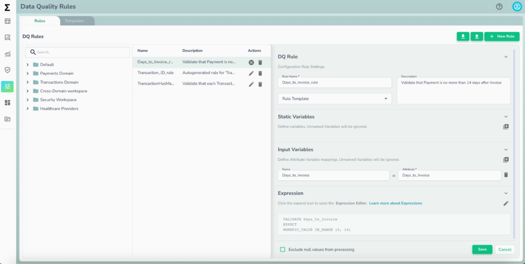 DQ Rule enforcement made easy by Telmai